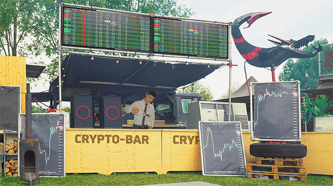 Deze cryptodrank op festival kun je nu voor €1500 en over een uur voor €2 kopen