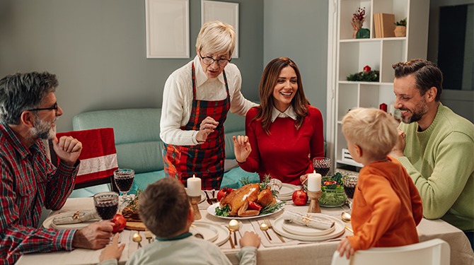 Julia baalt dat haar familie nooit ruzie heeft tijdens kerst