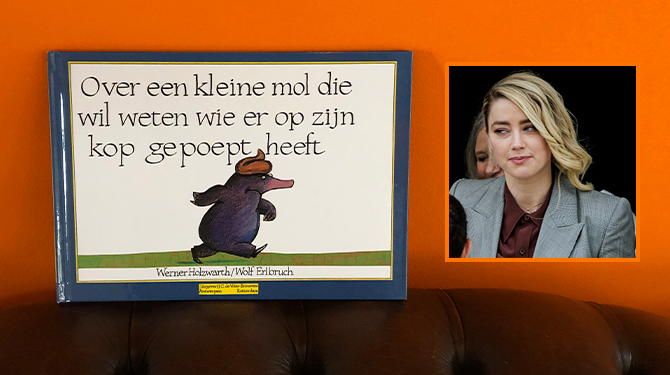 Mysterie eindelijk opgelost: Amber Heard heeft op kop van de kleine mol gepoept
