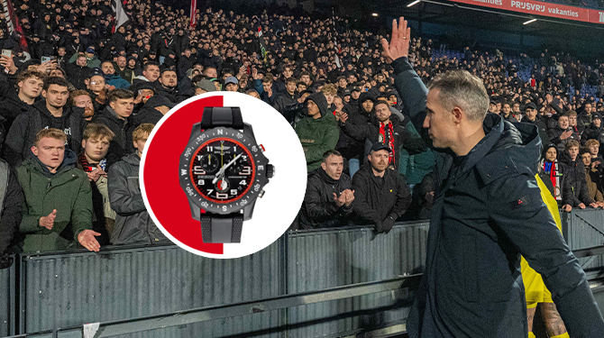 Peperduur Feyenoord-horloge geeft precies aan hoe laat het is voor Robin van Persie