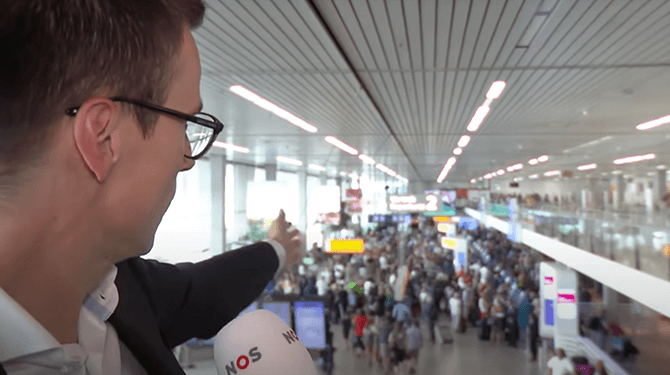 Omwonenden Schiphol klagen over geluidsoverlast van klagende reizigers