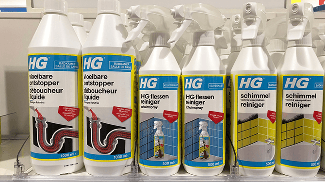 HG komt met nieuwe reiniger speciaal voor HG-flessen
