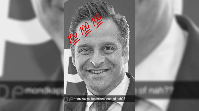 De Jonge gebruikte Snapchat voor werkcontact