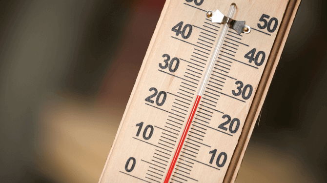 Let op: vandaag gaat de thermometer 10 graden terug