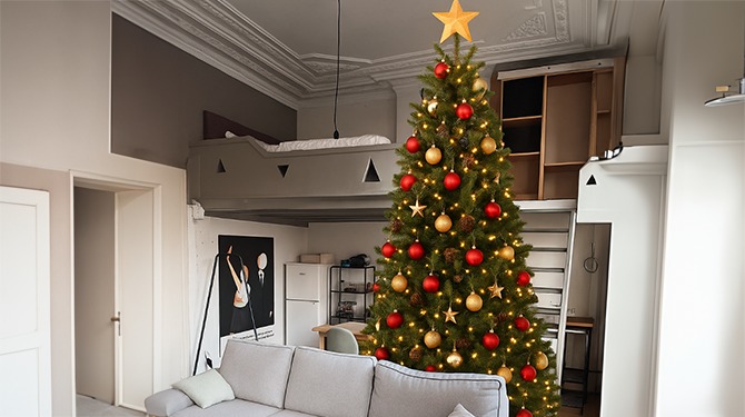 Thomas kiest dit jaar voor een AI-kerstboom