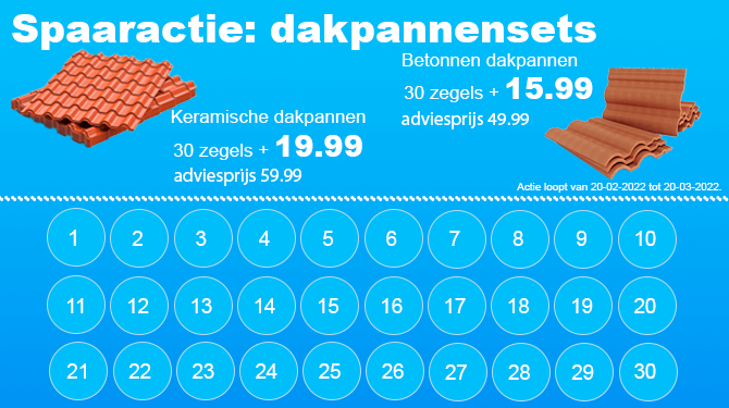 Nieuw bij Albert Heijn: sparen voor een dakpannenset