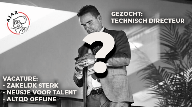 Ajax op zoek naar technisch directeur zonder telefoon