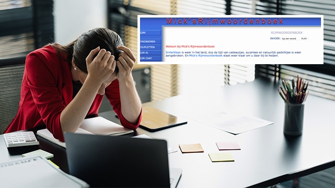 Mick’s Rijmwoordenboek gehackt: tienduizenden rijmwoorden gelekt