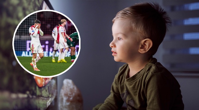 Ouders klagen over vroege uitzending Ajax-Benfica: ‘Er kijken kinderen op dat tijdstip’