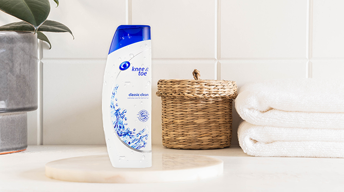 Head & Shoulders introduceert Knee & Toe shampoo