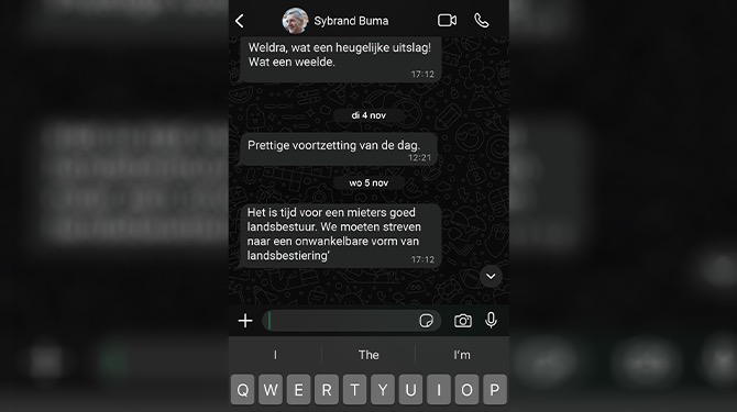 Positie informateur Buma zeer houdbaar na uitlekken privé-appjes