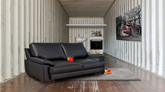 Douane onderschept studentenkamer in zeecontainer Haven Rotterdam