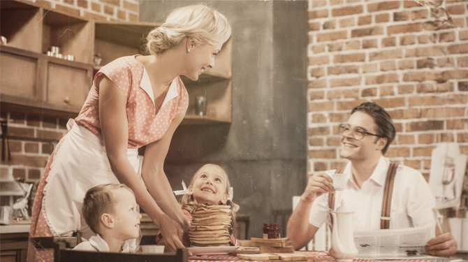 De American Dream ondertussen verschoven naar dromen over genoeg eten voor je kinderen