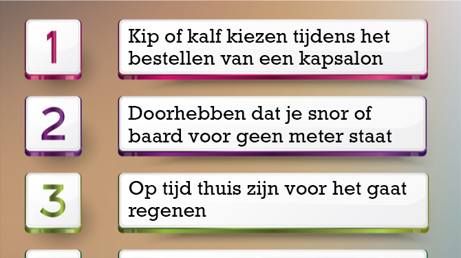 Ruim 150 dingen die iemand anders beter kan dan jij