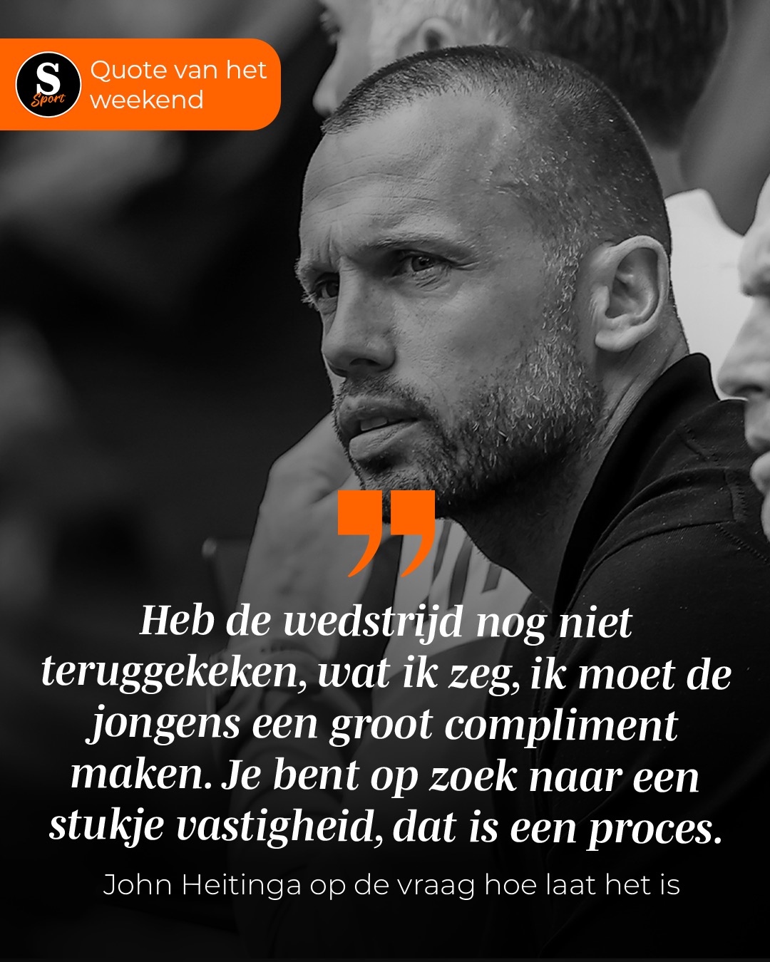 De Speld Sport Quote van het Weekend: John Heitinga op de vraag hoe laat het is