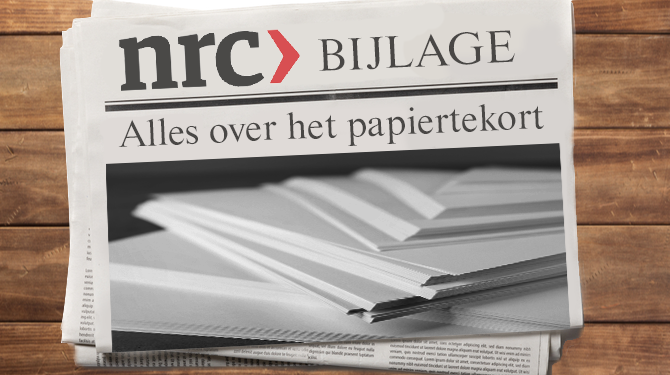 NRC komt morgen met aparte bijlage over papiertekort