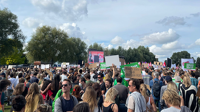 Helaas: afterparty na Woonprotest kan bij niemand