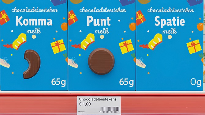 Verdere krimpflatie door cacaoprijzen: steeds meer chocoladeleestekens in de schappen