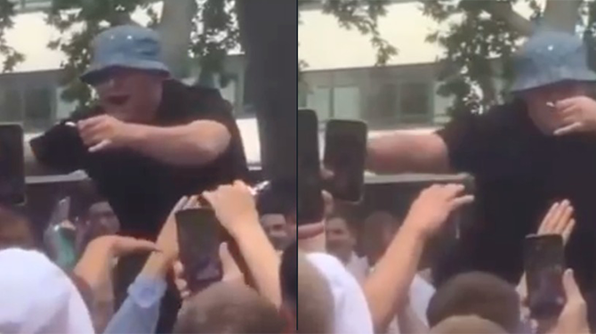 Engelse supporter ontkent coke te hebben gesnoven: ‘Er lag glas op de grond’