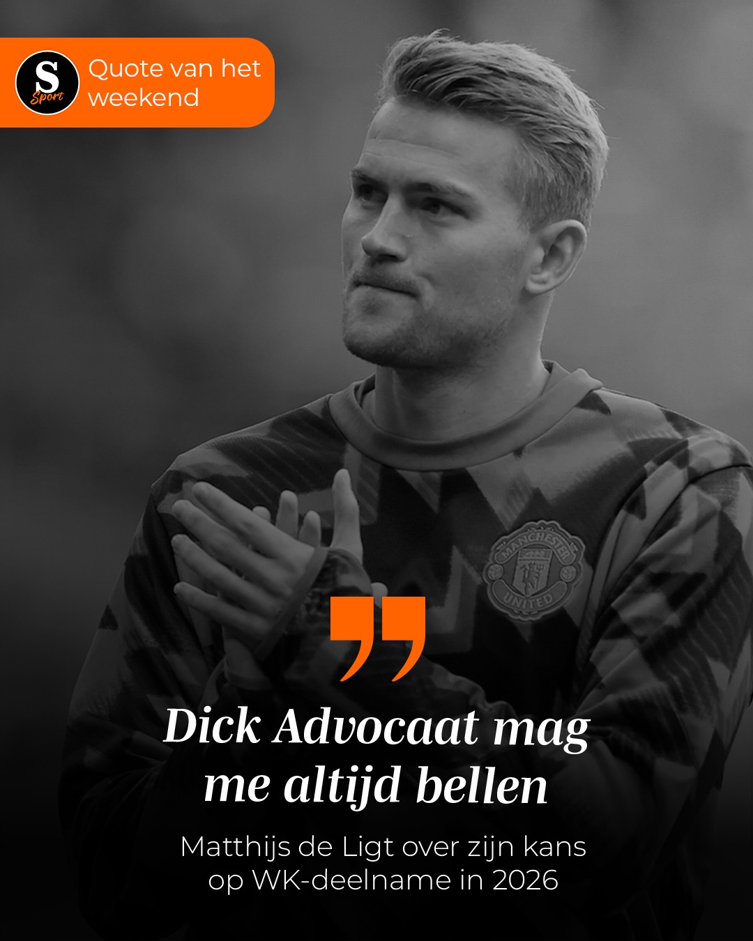 De Speld Sport Quote van het Weekend: Matthijs de Ligt over zijn kans op WK-deelname in 2026