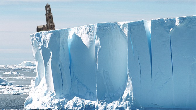 Provincie Utrecht afgebroken van Antarctica