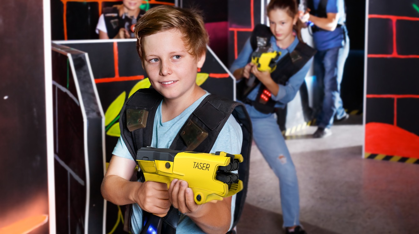 Bij deze evenementenlocatie kan je vanaf nu ook tasergamen