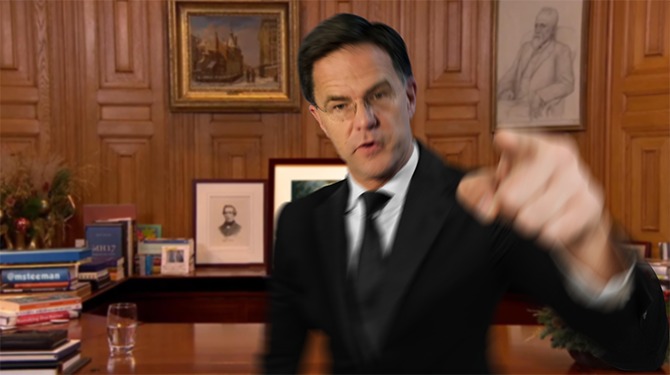 Rutte vanuit Torentje: ‘Niemand krijgt mij kapot’