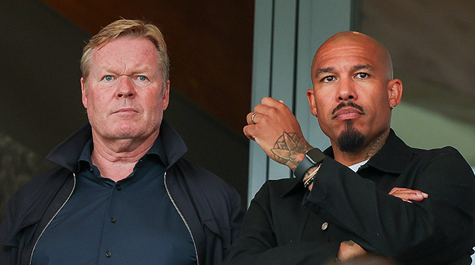 Voor wie zat bondscoach Ronald Koeman op de tribune bij Telstar - PEC Zwolle?