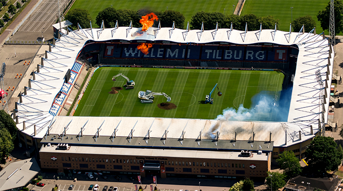 Willem II moet binnen maand kunstgrasveld aanleggen en faciliteiten slopen om in KKD te kunnen spelen