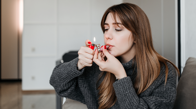 Vrouw wil meer naar haar lichaam luisteren en gebruikt nu crack