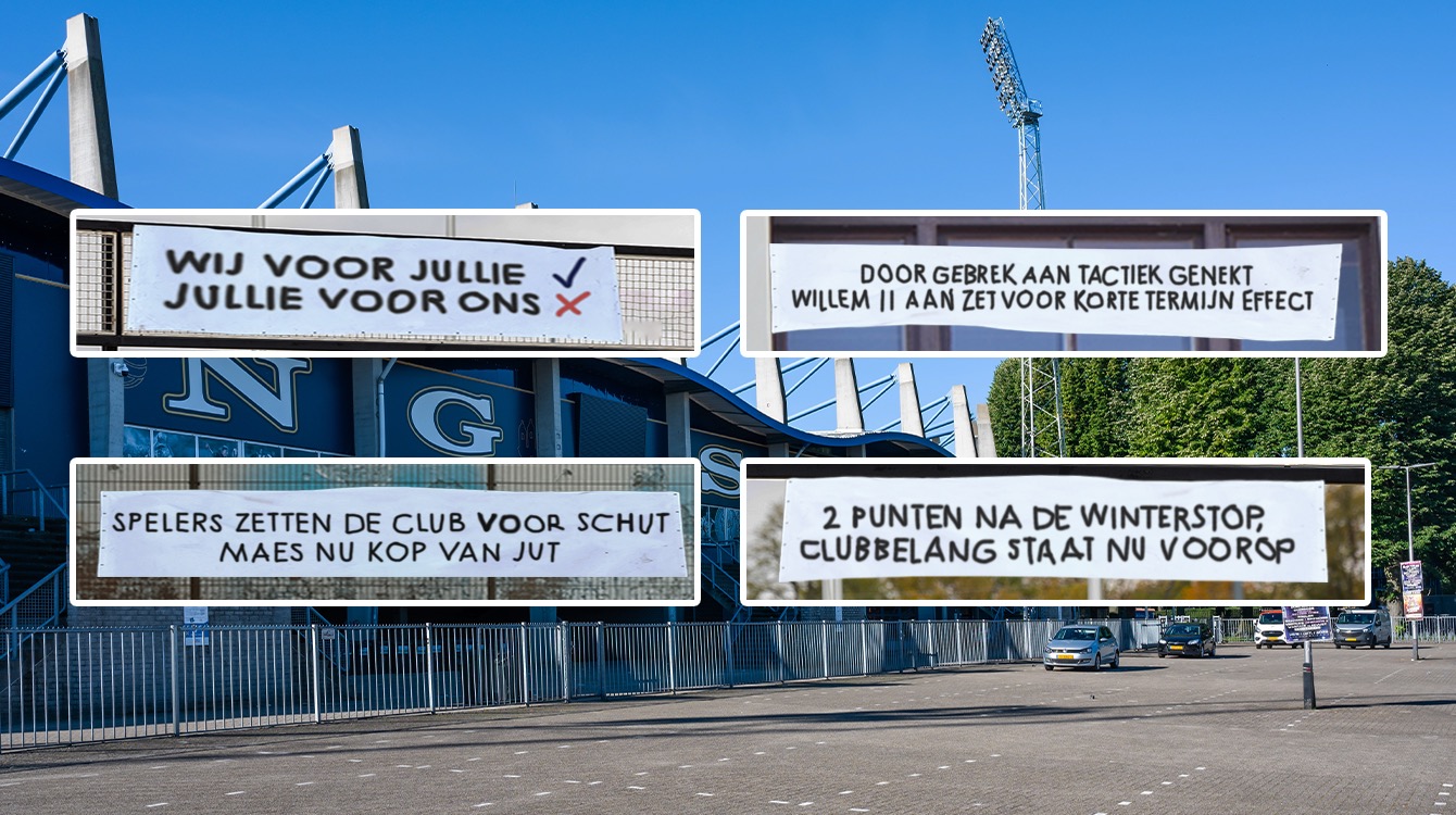 Reconstructie: Hoe harde kern Willem II in vier weken tijd tot deze briljante spandoeken kwamen