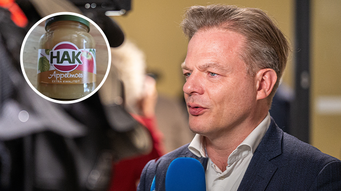 Omtzigt spreekt zich fel uit tegen handelsoorlog: ‘Appelmoes wordt zo nog duurder’