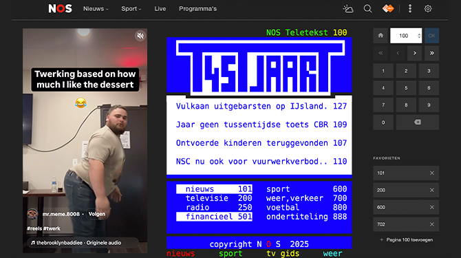 Teletekst krijgt ook reels