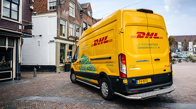 Mail van DHL met Track & Trace-code naar de buren gestuurd