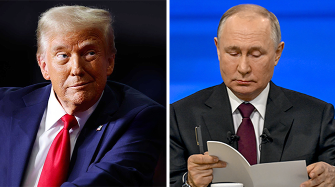 De winnaar van Valentijnsdag: Donald geeft zijn crush Vladimir een compleet land cadeau!