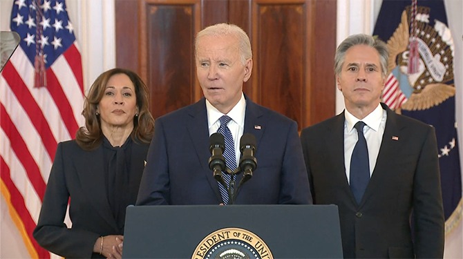 Biden: 'Dreiging van mijn afscheid heeft gezorgd voor staakt-het-vuren'