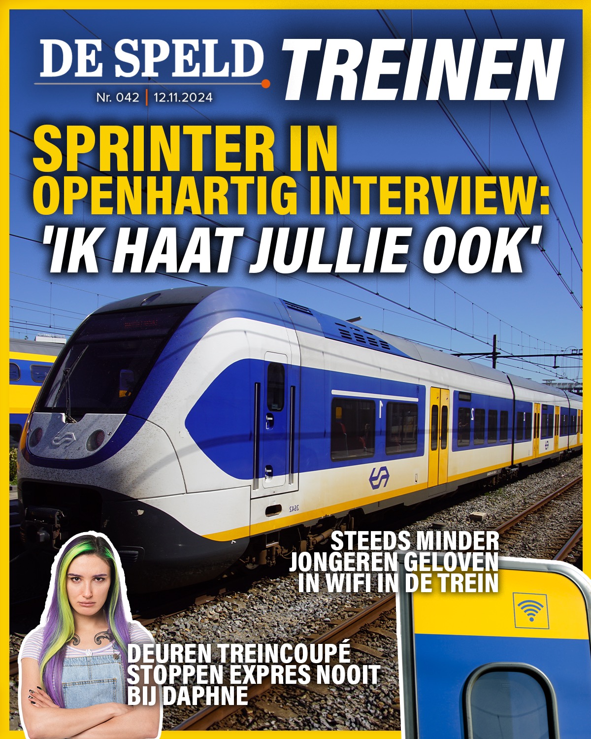 De Speld Magazine - Sprinter in openhartig interview: 'Ik haat jullie ook'
