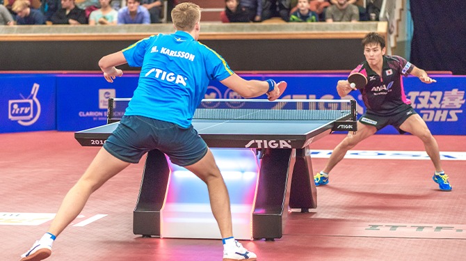 Over tot de orde van de dag: tafeltennis