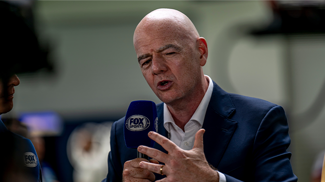 Infantino: 'WK gaat sowieso leven als de eerste deportaties zijn gevallen'