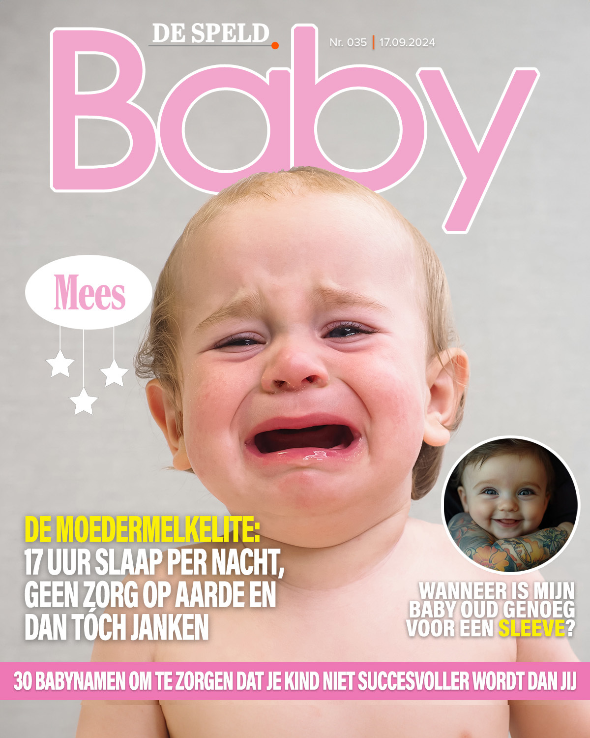 De Speld Magazine - De moedermelkelite: 17 uur slaap per nacht, geen zorg op aarde en dan tóch janken