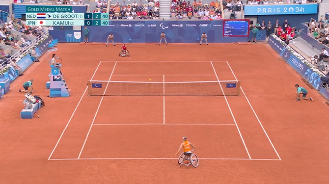 Liefhebber van mannenrolstoeltennis vindt vrouwenrolstoeltennis maar niks