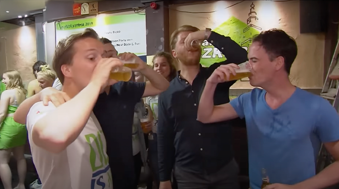 Steeds minder vo voor keihard zuipen