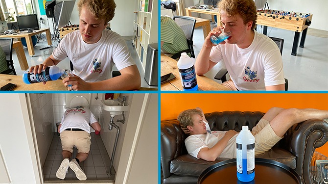 Helpt 2 liter koelvloeistof per dag drinken tijdens hittegolf? Onze stagiair testte het