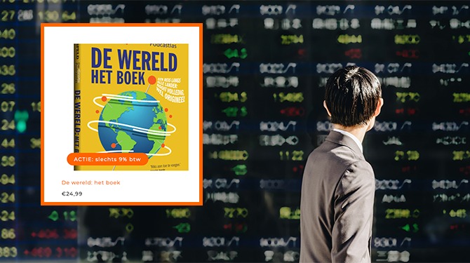 De wereld: het boek ondanks Japanse beurscrash nog gewoon voor dezelfde prijs in onze webshop