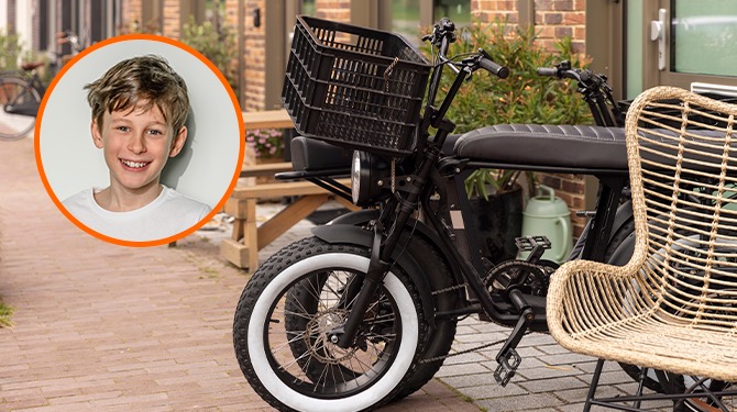 Als Ralf voor zijn 9de niet rookt krijgt hij een fatbike