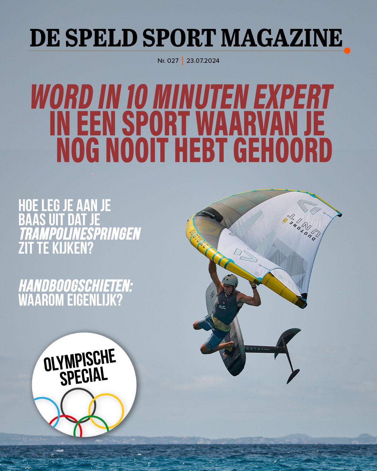 De Speld Magazine: Word in 10 minuten expert in een sport waarvan je nog nooit hebt gehoord