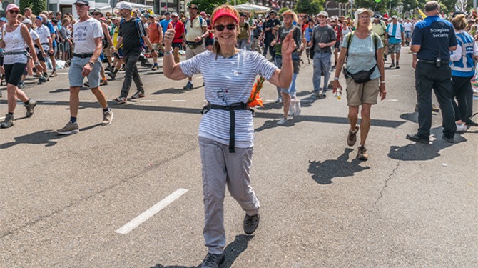 Debbie (52) liep als kind al en doet nu mee aan de Nijmeegse Vierdaagse