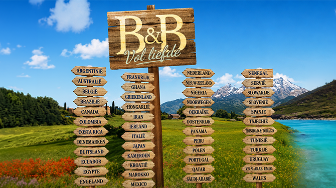 B&B Vol Liefde dit jaar met 48 B&B's