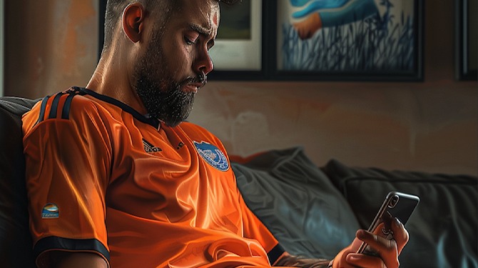Dirk troost zichzelf door de hele dag meningen te lezen die bevestigen dat de penalty onterecht was