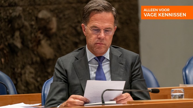 Dit zijn de 9 belangrijkste puntjes in het overdrachtsdocumentje dat Rutte schreef voor het nieuwe kabinet